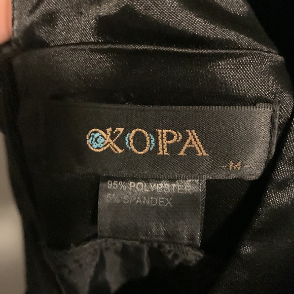 Black V Neck Cocktail Dress - Picture 5 of 5